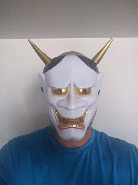 japanese ghost hannya mask 日本鬼首般若面具兰陵王面具