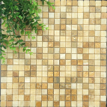 Stone mosaic wall stickers Rosin Jade copper yellow beige marble bar background wall toilet bathroom bathroom