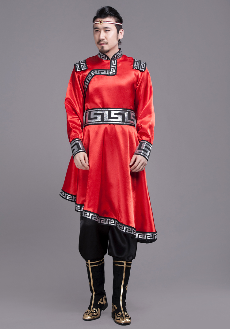 新款蒙古服装男成人蒙族少数民族演出服年会表演服饰草原鸿雁舞蹈