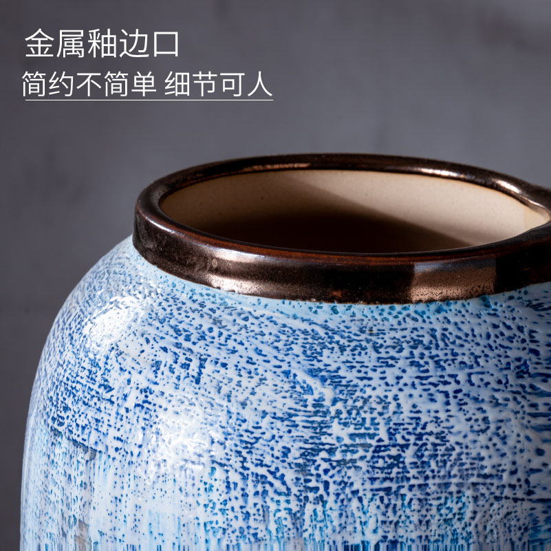 Chinese style table dry flower arranging flowers decorative vase furnishing articles jingdezhen ceramic sitting room I and contracted household TV ark