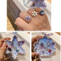 Export Japanese girl ice ring ring Princess children mermaid cartoon Childrens Day gift box birthday gift