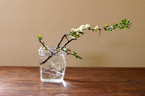 Domestic spot Japanese glass writer Arakawa also hand-made irregular bubble vase Luyu Miscellaneous