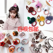 Children hair accessories BAO WEN hook flower Hairband little girl head rope kindergarten cute shape rabbit rubber band Rabbit hairclip