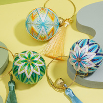 Hand Bow Ball DIY Handmade Embroidered Material Bag Ping An Fu Fragrant Sack Delivery Boyfriend Gift New Hand Hanging Decoration