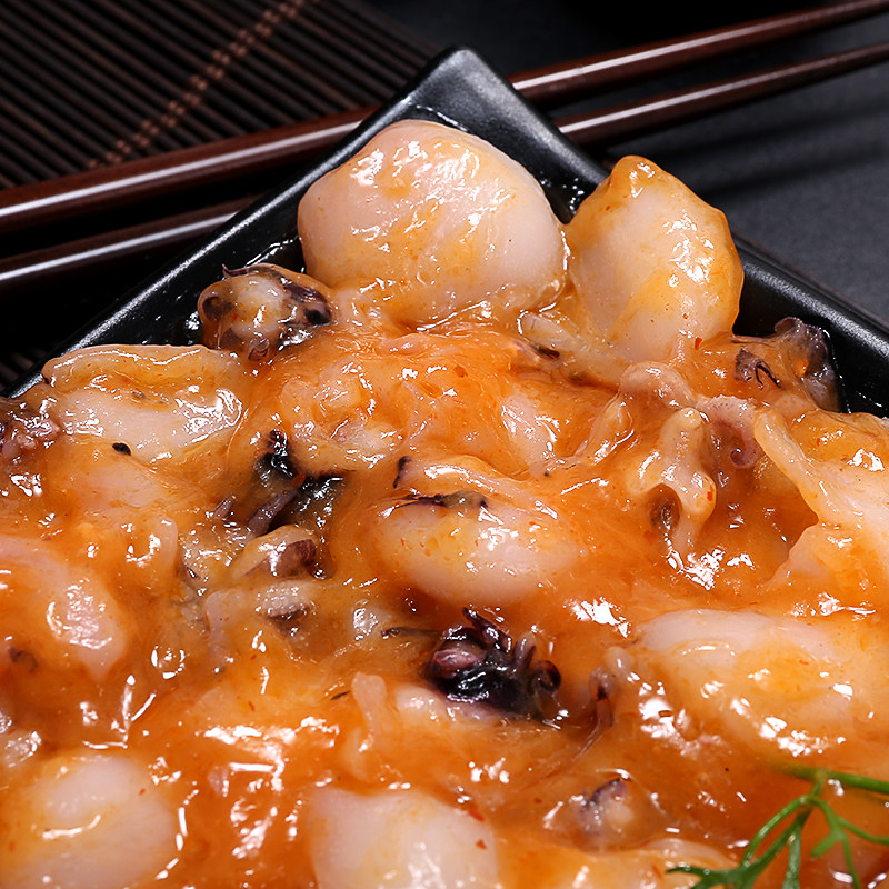 日式料理优选寿司外面材料寿司店常用味付墨鱼仔250克