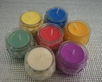24-hour flat mouth colorful Lotus ghee lamp Candle Buddhist supplies for the lamp Buddha lamp