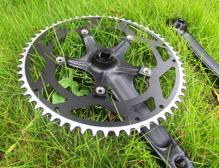 台湾dodsun超大牙盘 折叠公路小轮车改装单速牙盘自行车零配件60t