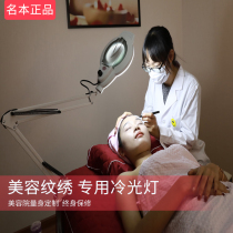 Tattoo embroidery LED cold light magnifying glass Beauty salon light Tattoo eyebrow hair Nail acne surgery shadowless floor lamp