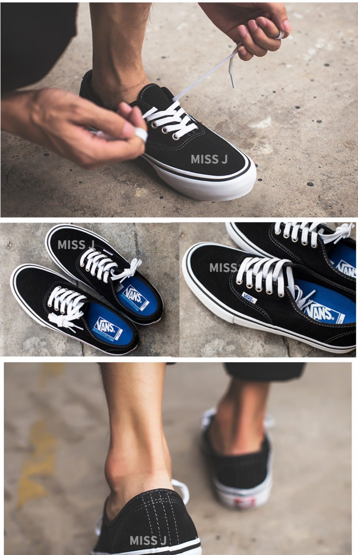 【金小姐】vans正品authentic黑色pro滑板鞋 vn0a3479a6o_7折现价399