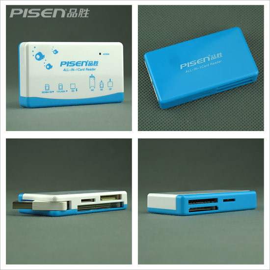 品胜读卡 多合一全能王多功能读卡器 usb2.0直读sd卡tf ms m2 cf