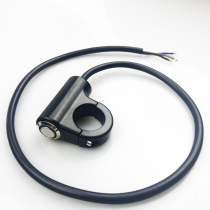 Motorcycle LED headlight spotlight switch Stainless steel bracket rearview mirror 12V modification button Metal waterproof modification