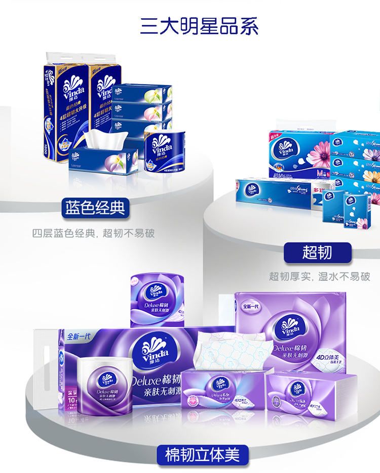 大明星品系蓝色经典四层蓝色经典,超韧不易破超韧超韧厚实,湿水不易破全新一代D4D立体美gee棉韧、亲肤无刺棉韧立体美-推好价 | 品质生活 精选好价