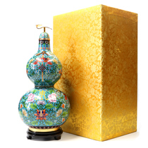 Jingtai Blue Gourd Pendulum with Flu Ruyi Xuanguan Book Room Living Room Home Residence Decoration Foreign Affairs Abroad Gifts of Old Foreign Gift