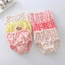 3 Dress Women Baby Briefs Baby Pure Cotton Day Ties All-cotton Girl Girl Girl Triangle Pants Bread Bottom Pants