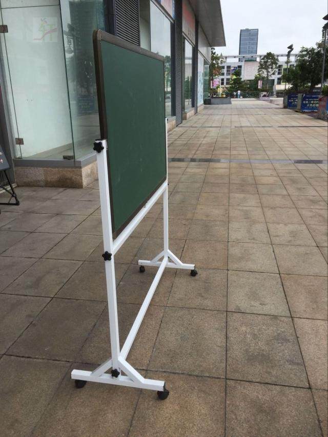 双面磁性黑板绿白板移动带架子金属磁性书写板教学用黑板培训授课