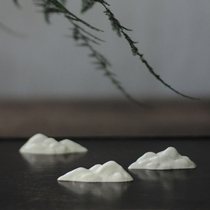 Yajitang Xiaonanshan grass ash small pen holder tea set small ornaments