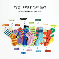 Korean childrens baby babys babys new pair of cotton socks in autumn 2022
