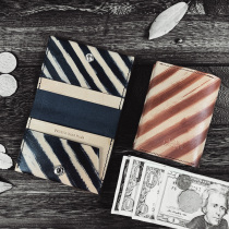 Retro handmade coin wallet head layer vegetable leather business card bag men and women couples leather card bag small wallet to send boyfriend