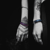 FENGMA sewing horse original handmade Aurora cowhide couple bracelet to send girlfriend bracelet to boyfriend custom lettering