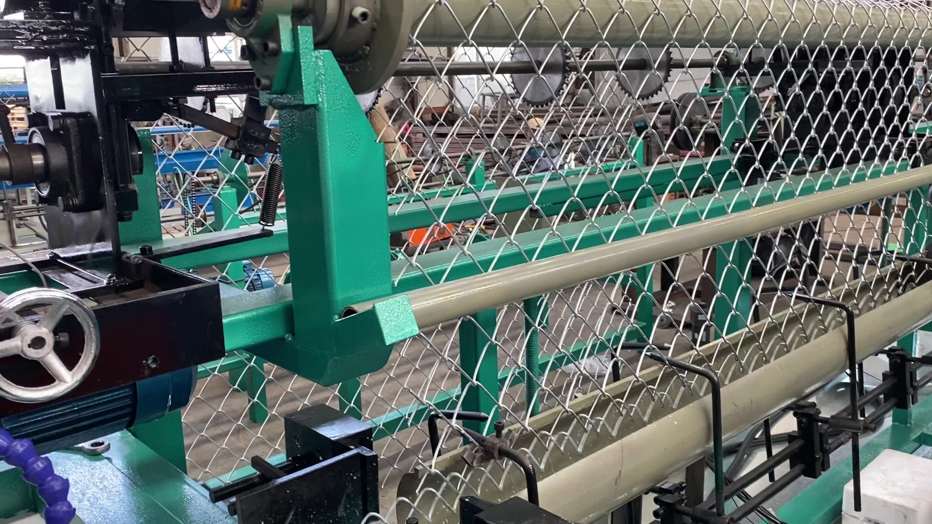 double wire inclined square net weaving machine