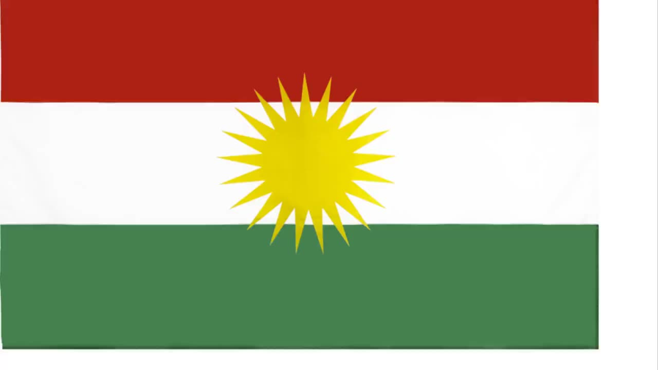 kurdish kurdistan flag country hanging digital printed national