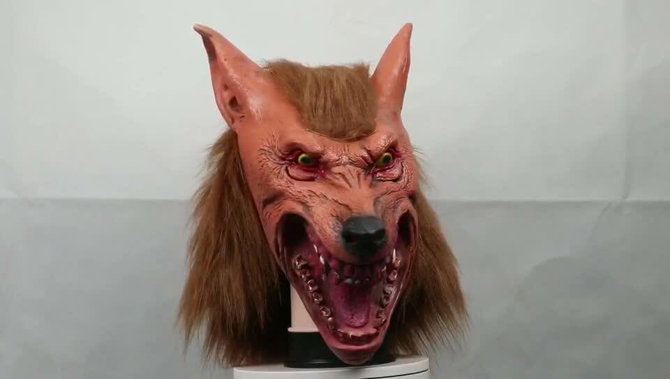 halloween wolf mask,scary full face werewolf mask for halloween