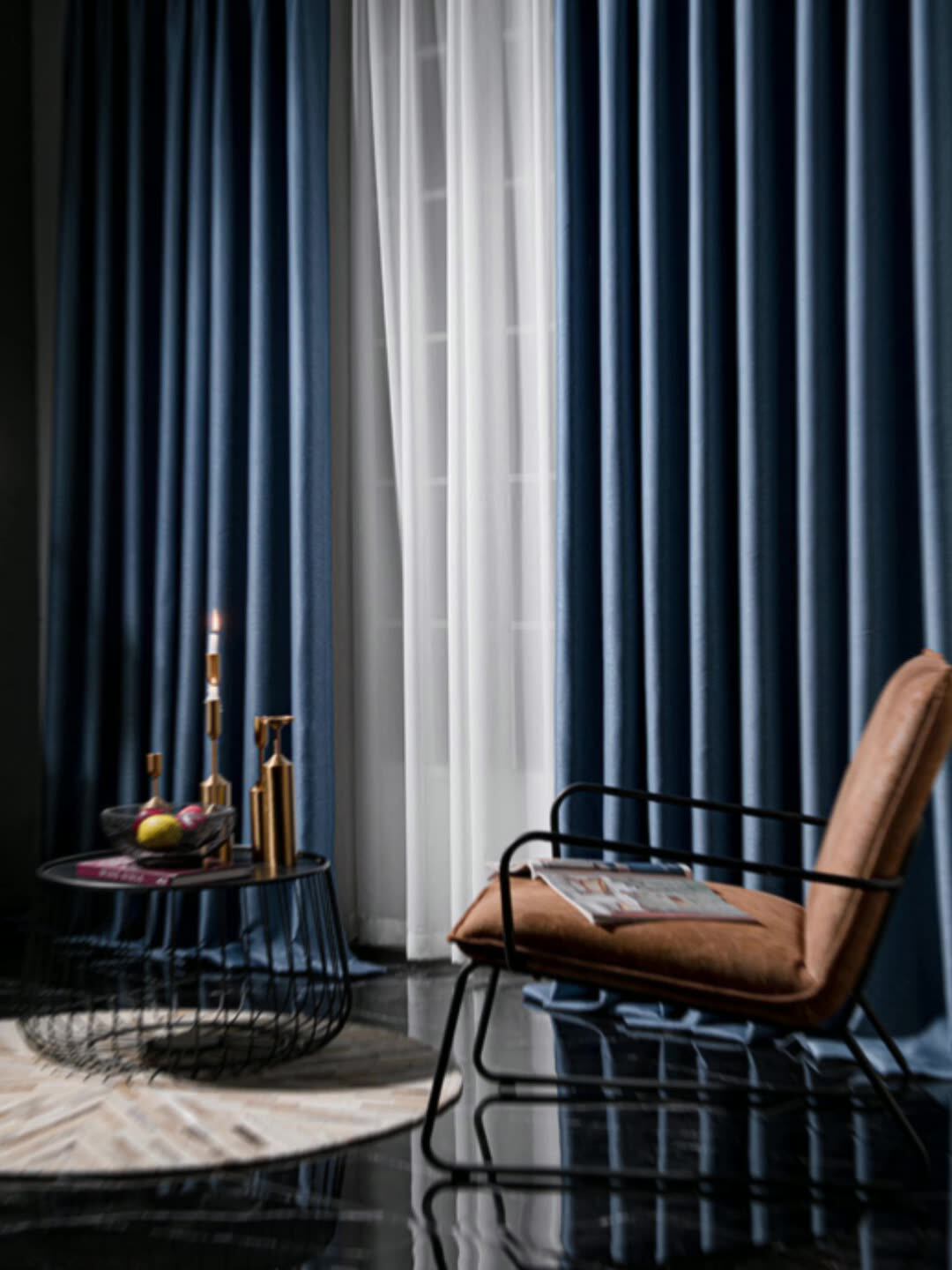 现代简约纯色拼接窗帘布流光溢彩水晶亮三条遮光加厚家装工程窗帘