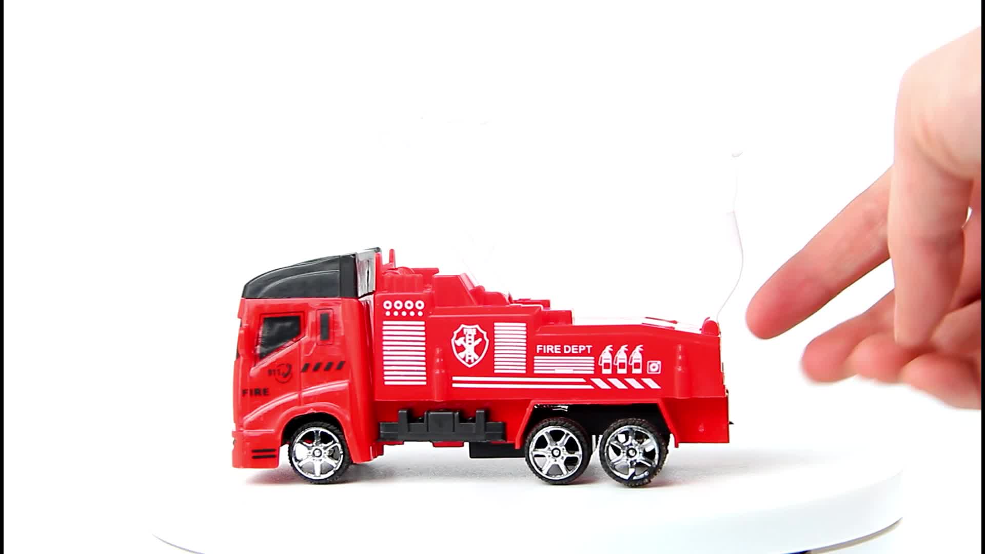 儿童玩具新款回力小车 消防救援车消防车模型小汽车地摊货源批发
