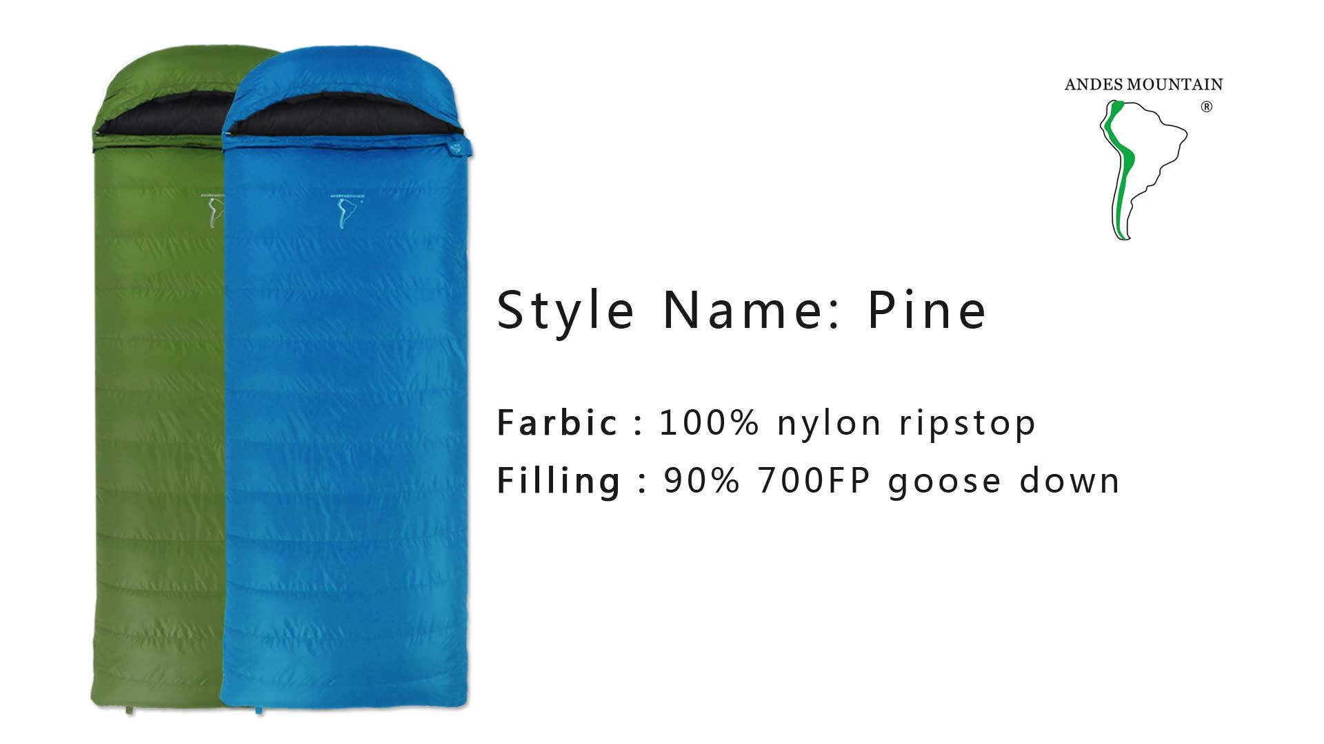 camping comfort widened joinable envelope shape duck down luxury