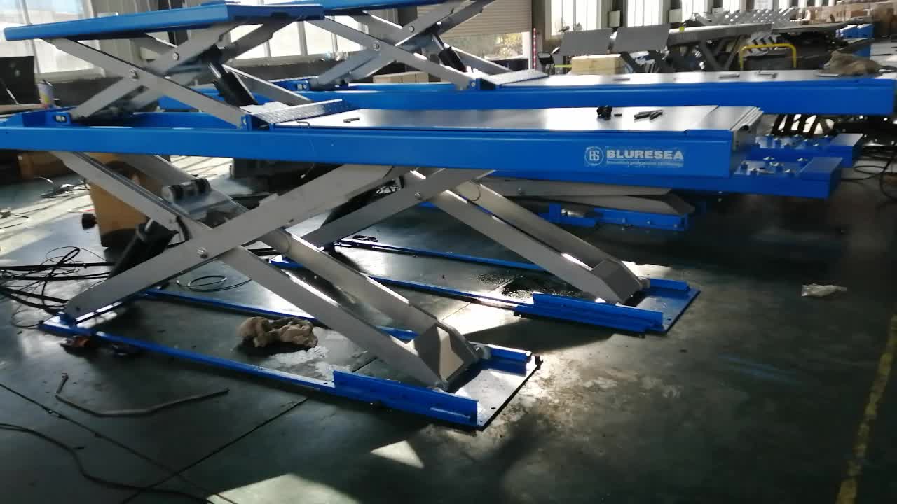 bluresea ground mounted wheel alignment scissor lift wheel