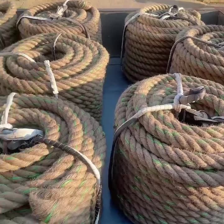 加粗黄麻绳 装饰捆绑趣味救援编织麻绳比赛不伤手学校专用拔河绳