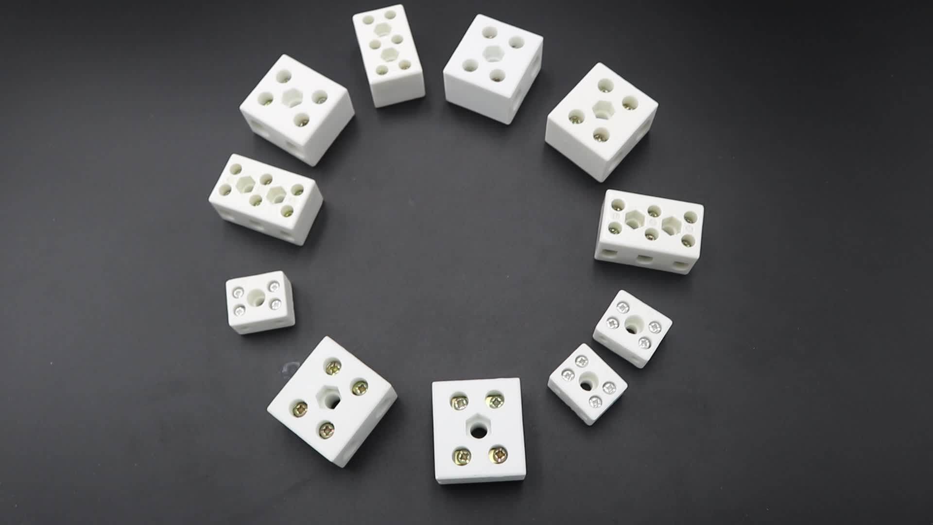 新款10a-3p三位接线柱高频陶瓷耐高温接线端子八孔六眼250v铜鼻子