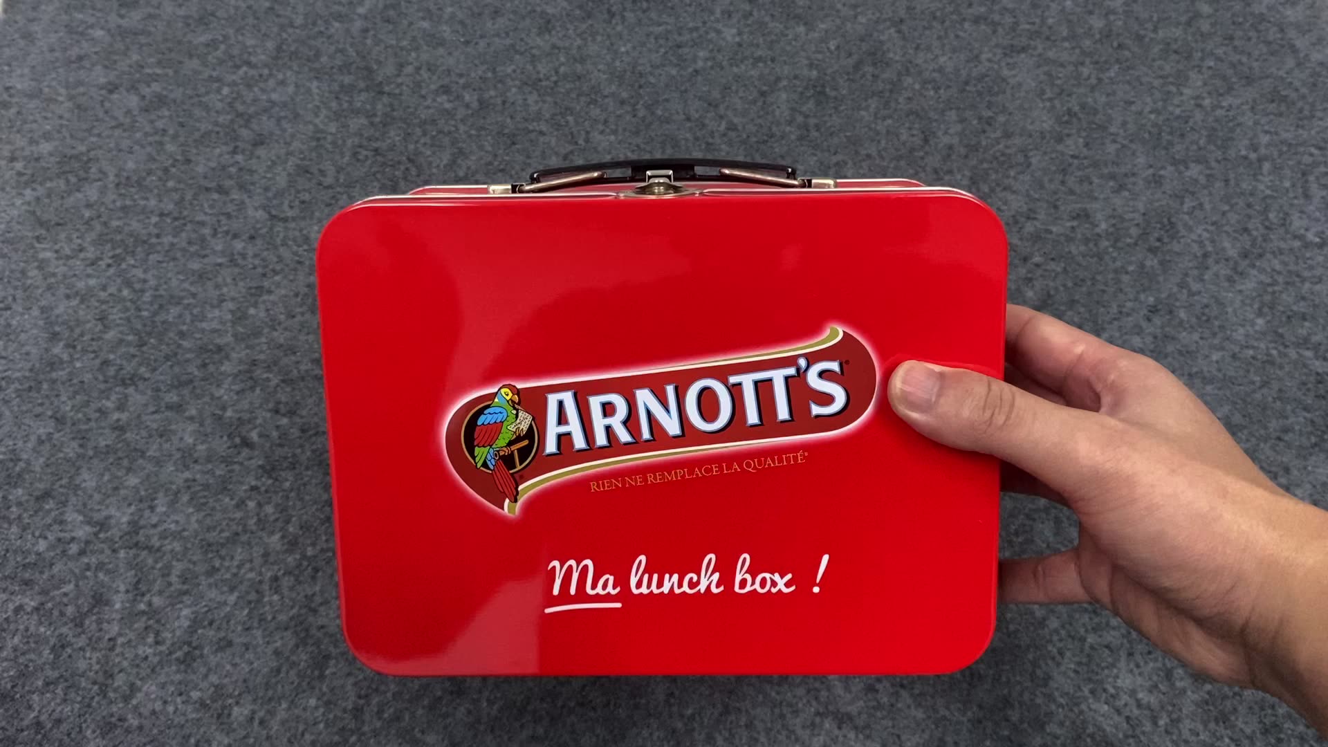 empty hinge rectangle biscuit tin box christmas cookie gift