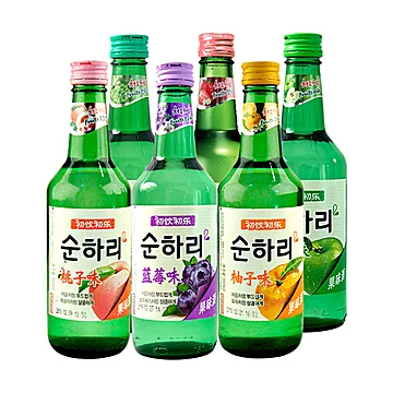 韩国初饮初乐烧酒果味鸡尾酒组合360ml*6瓶[6元优惠券]-寻折猪