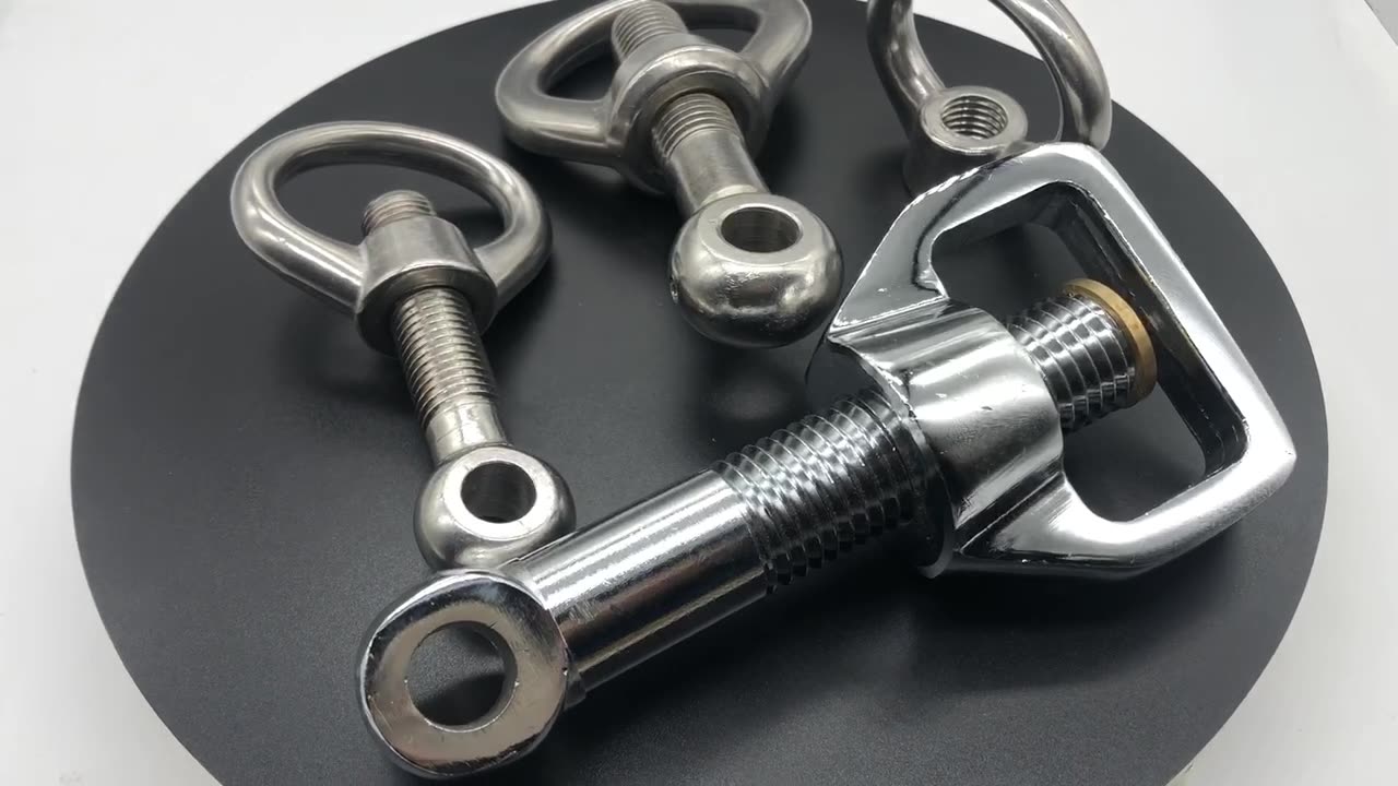 舷窗用不锈钢活节螺栓 快开螺栓 椭圆形活节螺栓 套装组合