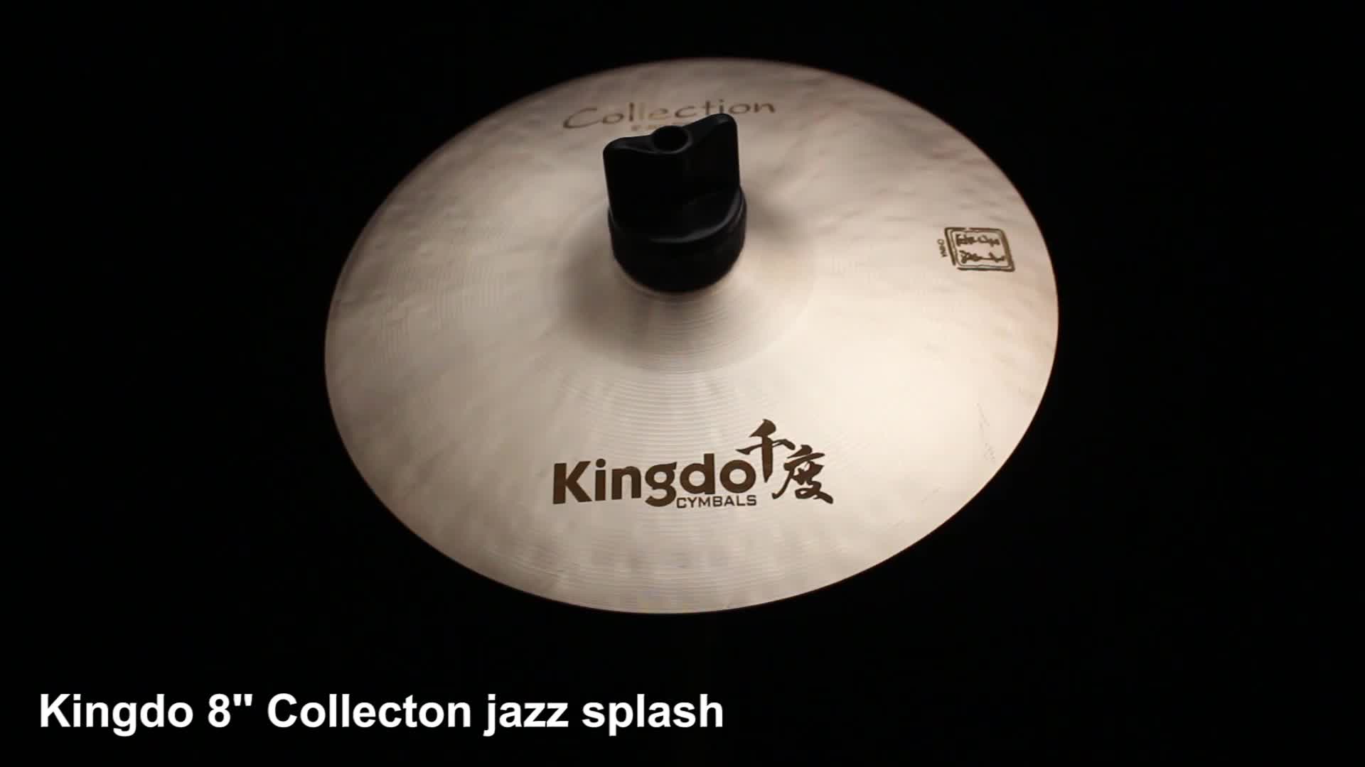 kingdo handmade collection jazz series b20 8"" splash cymbal for