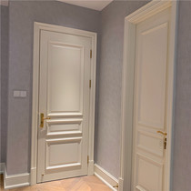 Shengdeke solid wood composite paint door American European-style assembled indoor door set concierge door factory direct sales custom
