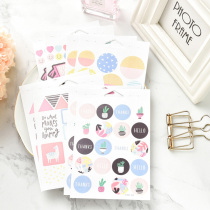 Judy new handmade hipster INS cute salt style hand account material stickers