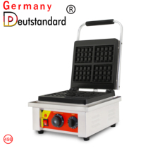 New commercial waffle furnace cast iron 4 pieces square stainless steel 201 electric cake pan baking muffin machine New Power NP-498