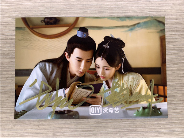 冲冠』内地明星新白娘子传奇鞠婧祎于朦胧亲笔签名照片16款定妆