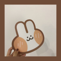 Korean ins cute girl bread rabbit smiley face avocado mouse mat coaster meal mat