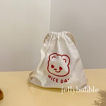 * jellybubble * (welfare) homemade cute bear bundle pocket cosmetic storage bag