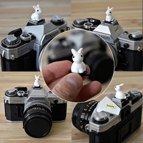 White rabbit hot shoe cover cute rabbit baby hot shoe holder camera hot shoe dust cover creative cartoon hot shoe