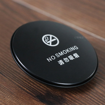 Do not smoke Acrylic table card to no smoking sign card table card Restaurant Crystal non-smoking aluminum alloy table card