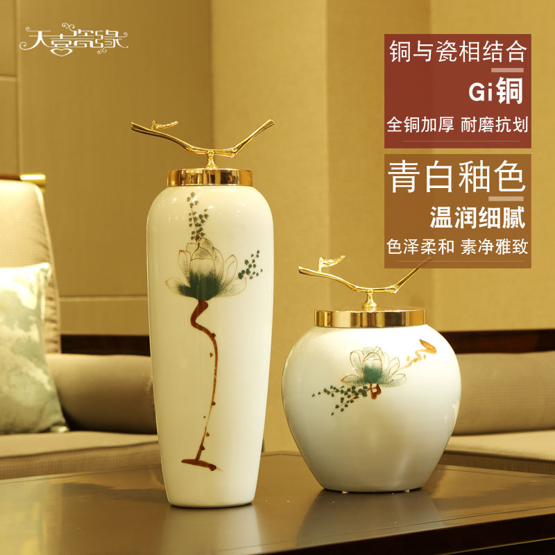 Modern TV ark, Jane European ceramic vase furnishing articles creative the sitting room porch home decoration porcelain bottle arranging flowers