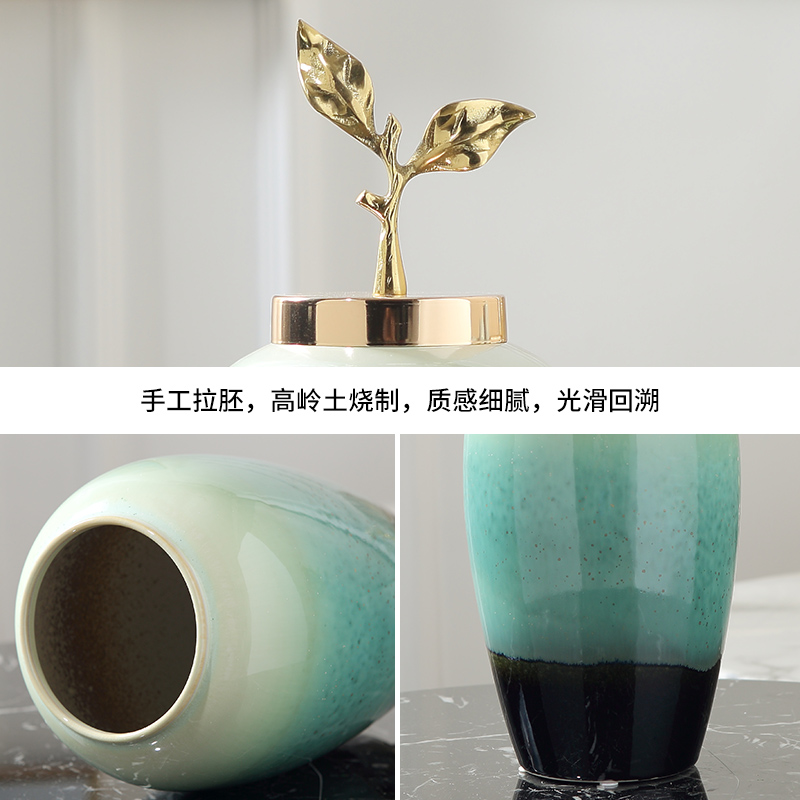 Jingdezhen European ceramic vases, wine decorations furnishing articles household act the role ofing is tasted, the sitting room TV cabinet dry flower decoration