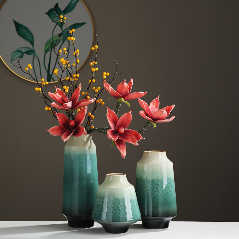 New Chinese style with modern jingdezhen ceramic vase furnishing articles sitting room porch TV ark, the home dry flower arranging flowers adornment