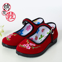 Childrens Choir Performance Cloth Shoes Boy Girl Middle Low Sole Black Cloth Shoes Old Beijing Round Mouth Cloth Shoes Performance