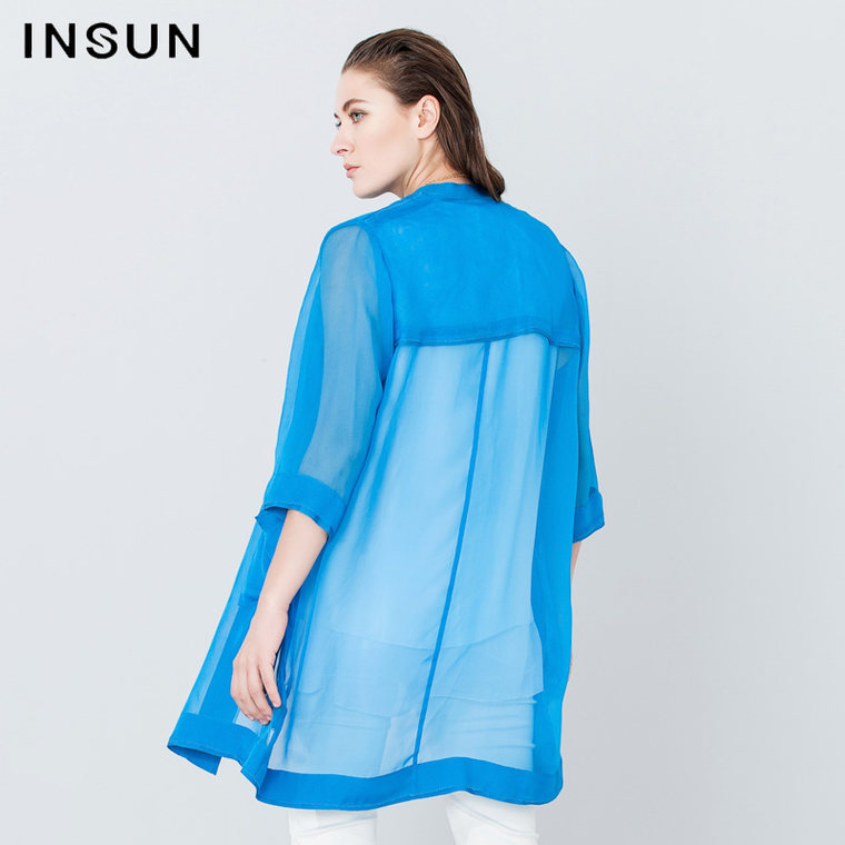 INSUN/恩裳【7.14新品】2015夏 时尚舒适开衫外搭女上衣95270010