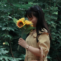 Sunflower simulation bouquet high-end hand-made fake flower ornaments hand-held Flower picnic mat photo decoration flower arrangement big flower arrangement